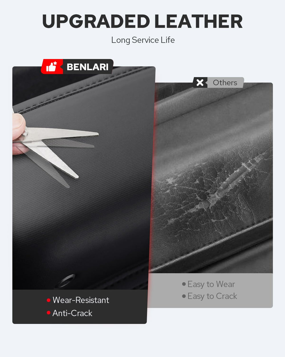 Benlari windshield bag right pocket provides quick access to small items.
