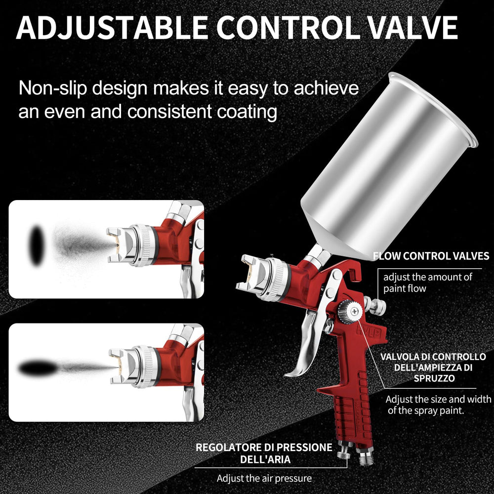 BENTOHKLE 15‑hole atomizer enables smooth, even patterns.
