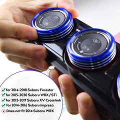 Center console blue ring brightens the interior and protects switch surfaces