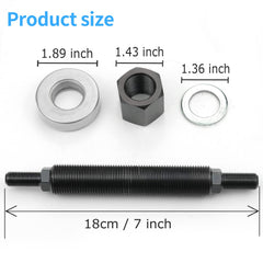 Thrust bearing and aluminum washers enable smooth bearing contact
