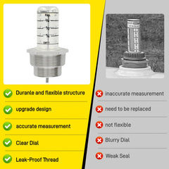 Benut fits common residential tanks, ideal replacement for older gauges.