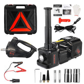 BENYAN electric car jack lifting a sedan with smooth 5-ton capacity for roadside tire changes.