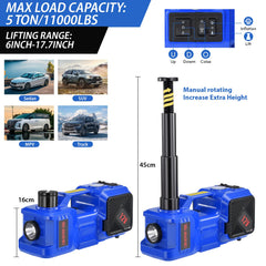 BENYAN built in inflator and LED light enhance nighttime tire changes