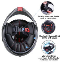 BEON removable liner and cheek pads for easy cleaning