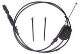 BEONEO gear shifter cable assembly in engine bay for Chevy trucks, easy installation potential.