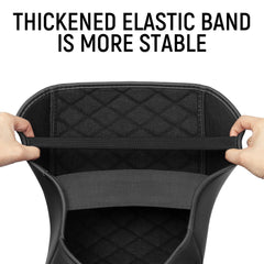 Bercicci armrest cover edge stitching showing reinforced durability.