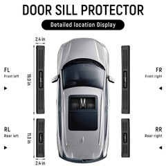 Bercicci RAV4 door sill protector matte black finish enhances interior look