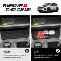 Bercicci Rav4 glove-box liner shields OEM storage from scratches and spills.