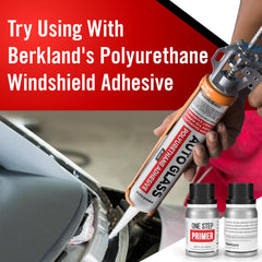 Berkland windshield primer compatible with polyurethane adhesives from leading brands