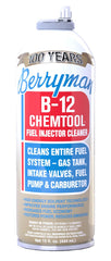 Berryman B-12 Chemtool bottle pour showing moisture dispersion for smoother fuel flow.