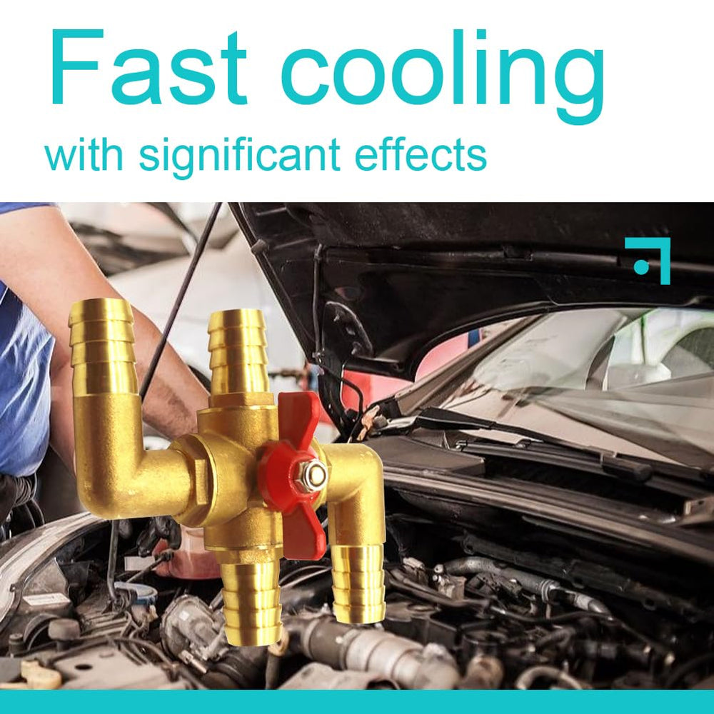 BesNPT 4-way valve summer mode lever depicts heater bypass option.