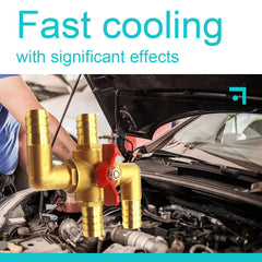 BesNPT 4-way valve summer mode lever depicts heater bypass option.