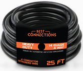 Best Connections 4Way trailer wire 25ft pack for durable towing setups.