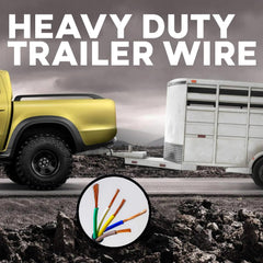 BEST CONNECTIONS 5 Way Trailer Wire white conductor for ground and wiring safety.