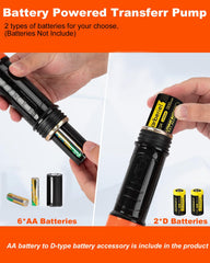 BestCosy electric transfer pump supports gasoline, diesel, kerosene and non-potable water.