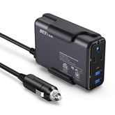 BESTEK 150W inverter outlet close-up for in-car charging on the go.