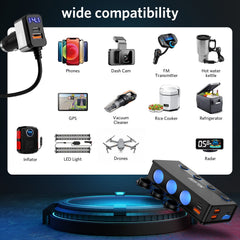 BESTEK compact car charger keeps your dashboard tidy