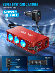 BESTEK safety circuits protect against surges and overheating.