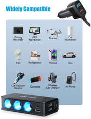 Bestek safety features protect devices during in-car charging.