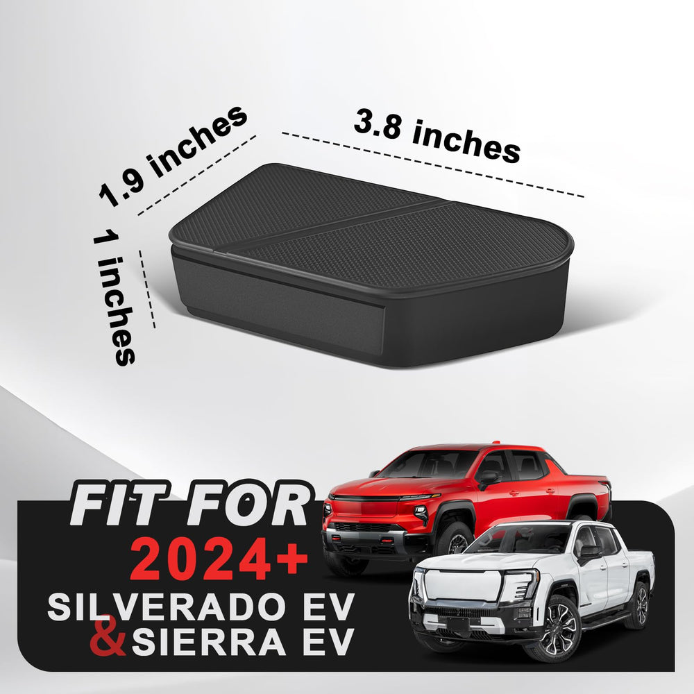 BestEvMod stake pocket covers on Silverado EV side view protecting pockets