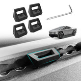 BestEvMod cyber hooks on bed rail for secure L-Track attachments.