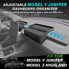 BestEvMod dashboard organizer offering dust free storage on the dash