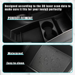 BestEvMod Ioniq5 waterproof anti-slip mat insert protects items from sliding.