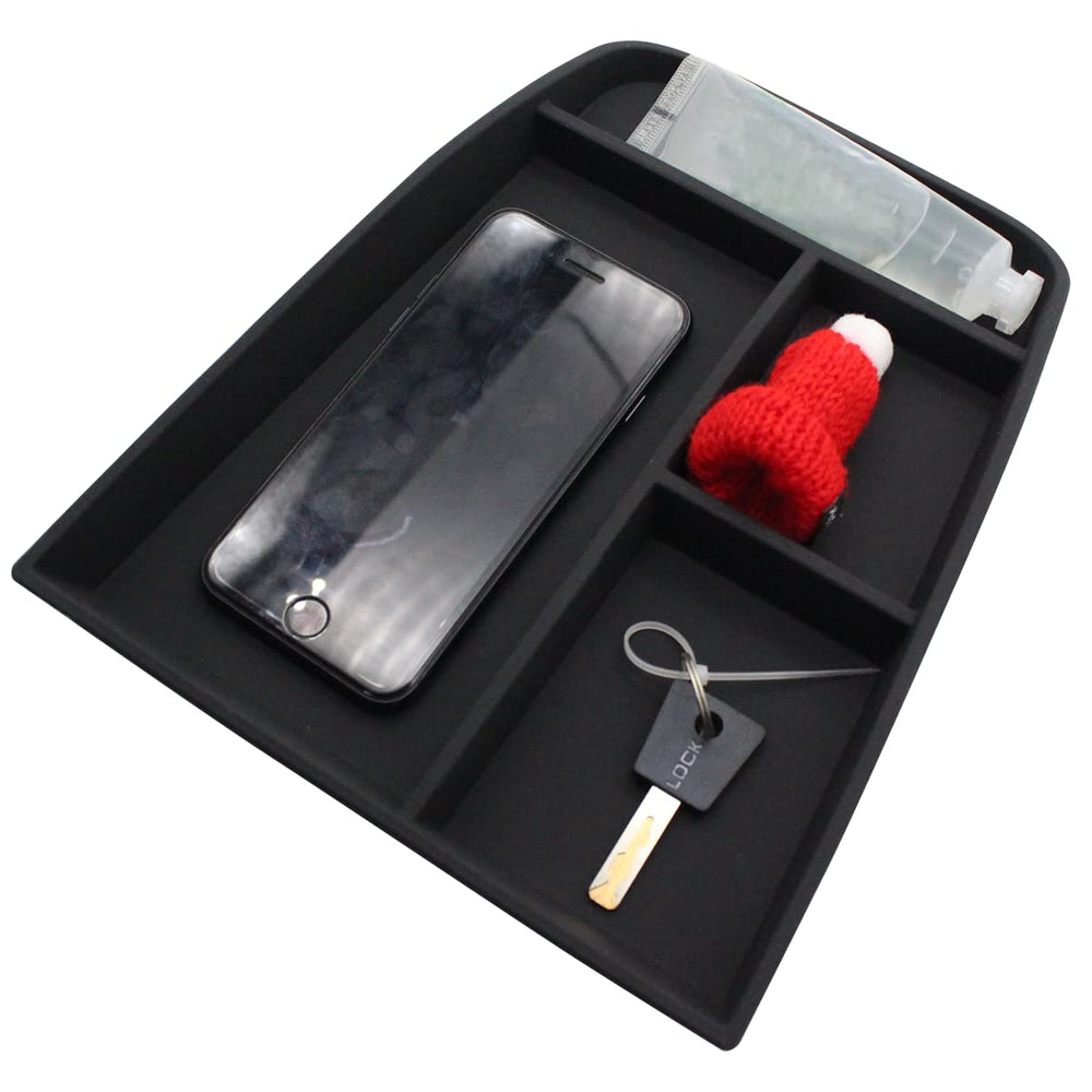 BestEvMod wireless charging friendly tray for Mach-E minimizes cable clutter.