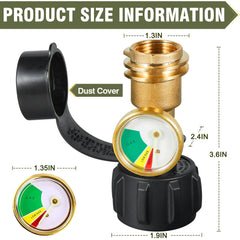 Bestfire color coded dial shows green, yellow, red levels for quick decisions