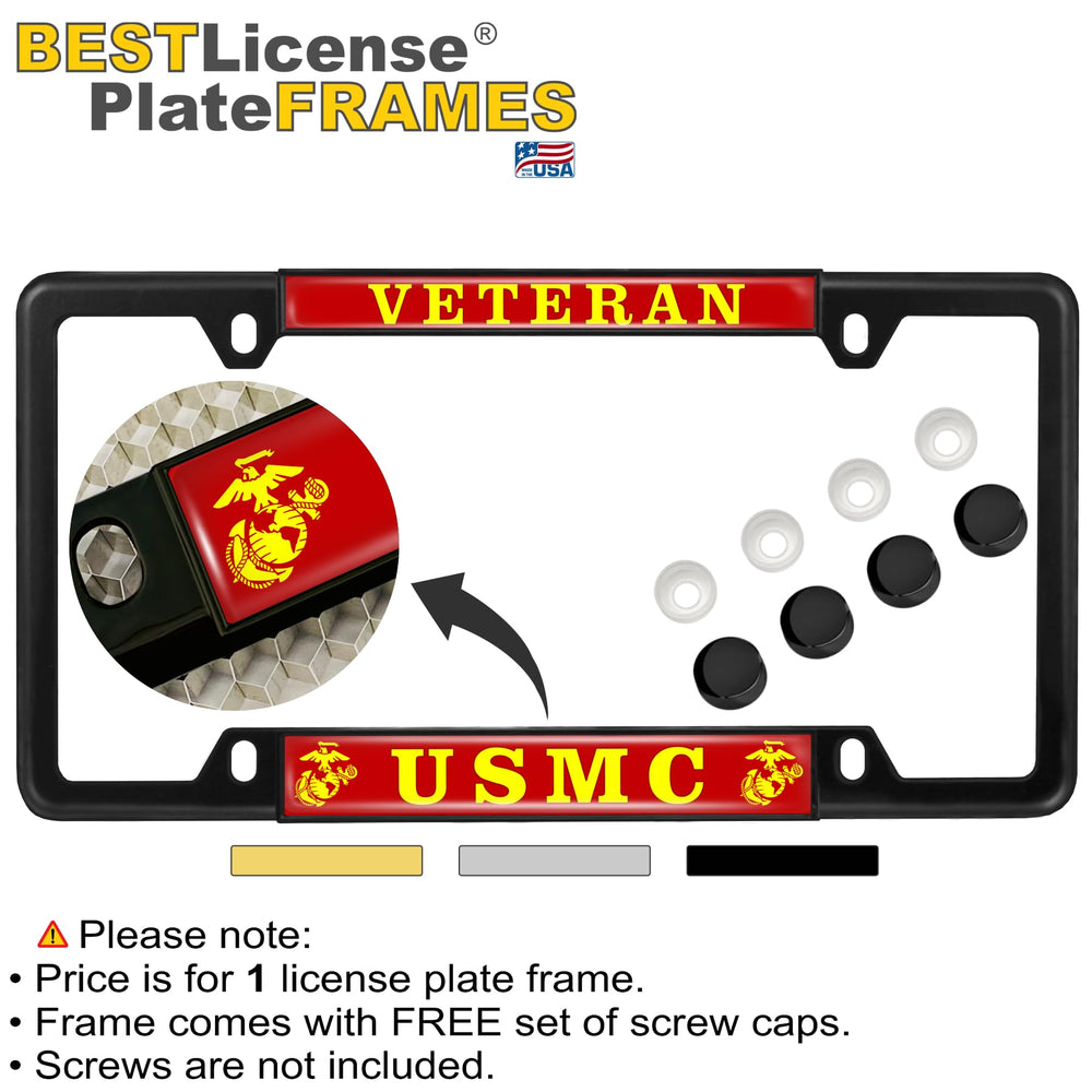 BestLicensePlateFrames frame with domed artwork offers a premium, eye-catching look