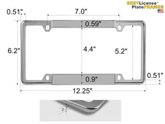 BestLicensePlateFrames UV-stable materials resist fading in sun exposure