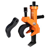 BESTOOL bead breaker setup grips rims securely for bead loosening.