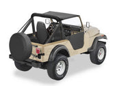 Bestop Traditional Bikini Top CJ-5 front view with retro styling and secure fit.