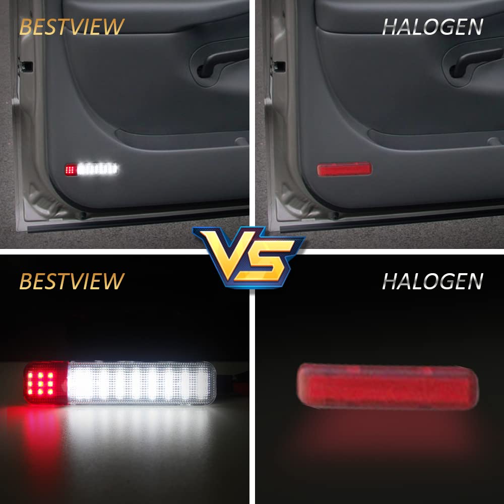 Bestview LED door panel light lifetime warranty against manufacturing defects.