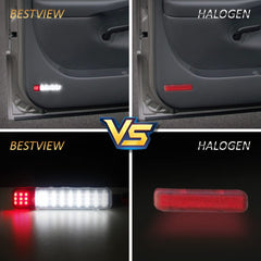 Bestview LED door panel light lifetime warranty against manufacturing defects.