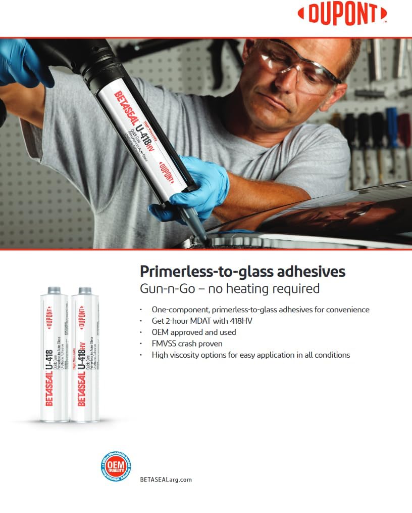 Betaseal U-418 10-tube pack for auto glass projects