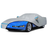 BETERNY Corvette C4 car cover front view showing snug fit and all-weather protection