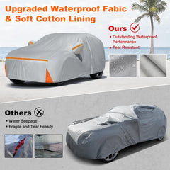 Includes storage bag for tidy trunk storage.