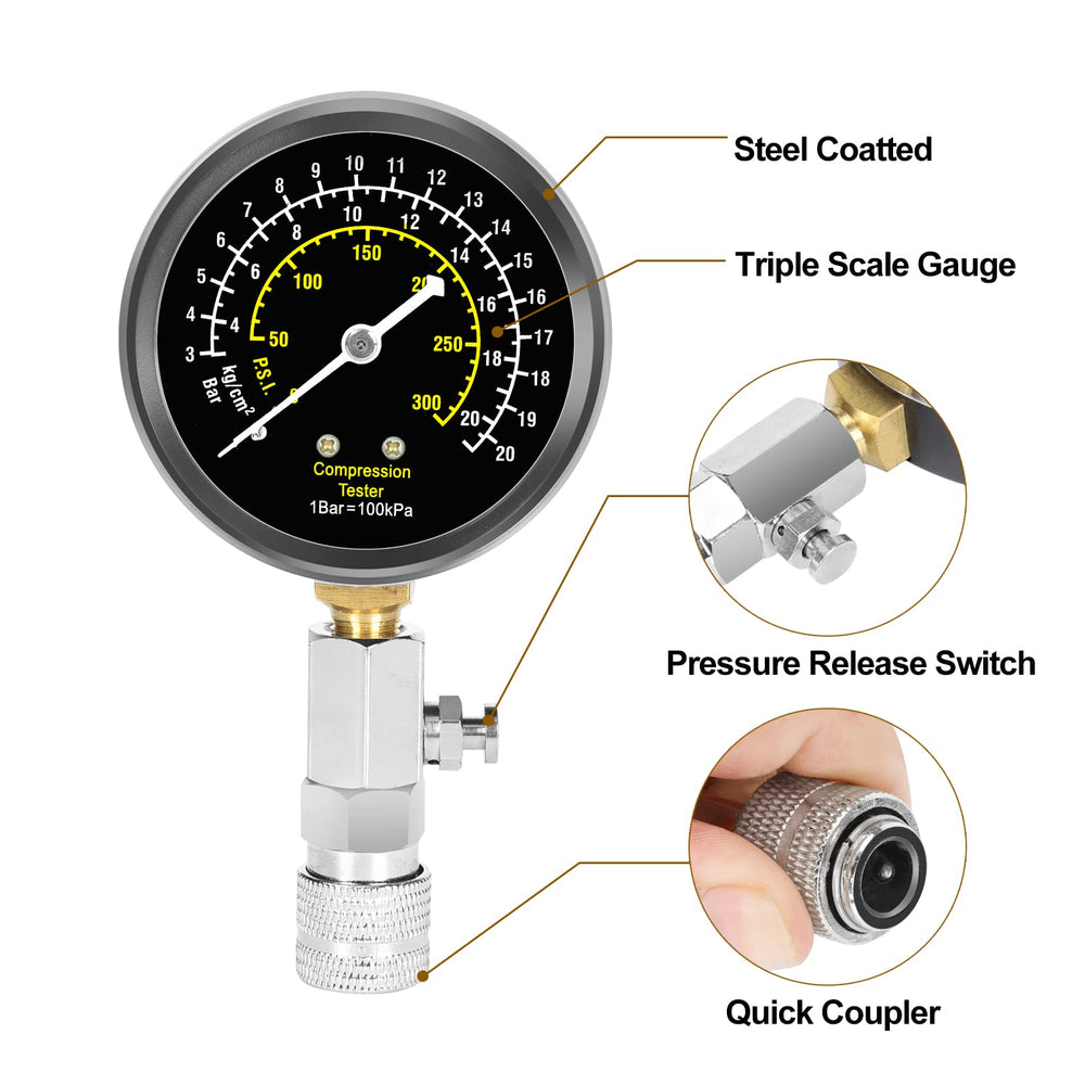 BETOOLL double spark plug tester in action checks ignition and fuel delivery