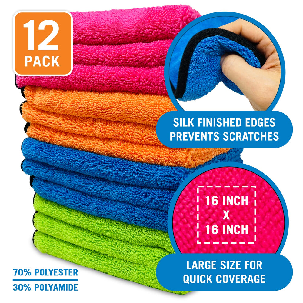 Better Boat large 16x16 inch towels are washable and reusable