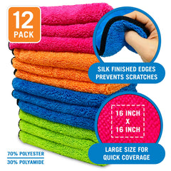 Better Boat large 16x16 inch towels are washable and reusable