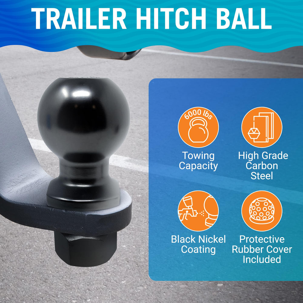 Better Boat trailer ball hitch shank 1-inch diameter ensures solid fit and secure installation.