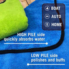 Better Boat ultra absorbent dual-sided cloth for fast water pickup and polishing