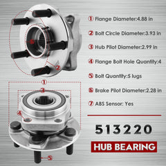 Betthand 513220 flange with four-hole design for solid mounting