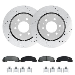 Betthand Geomet-coated rotors 13.78-inch resist corrosion for harsh climates.
