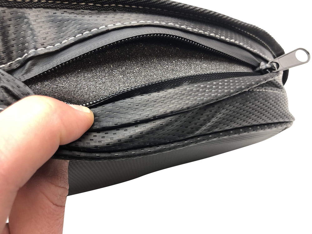 Bevel Engineering weather-resistant zipper keeps contents secure in rain or mud
