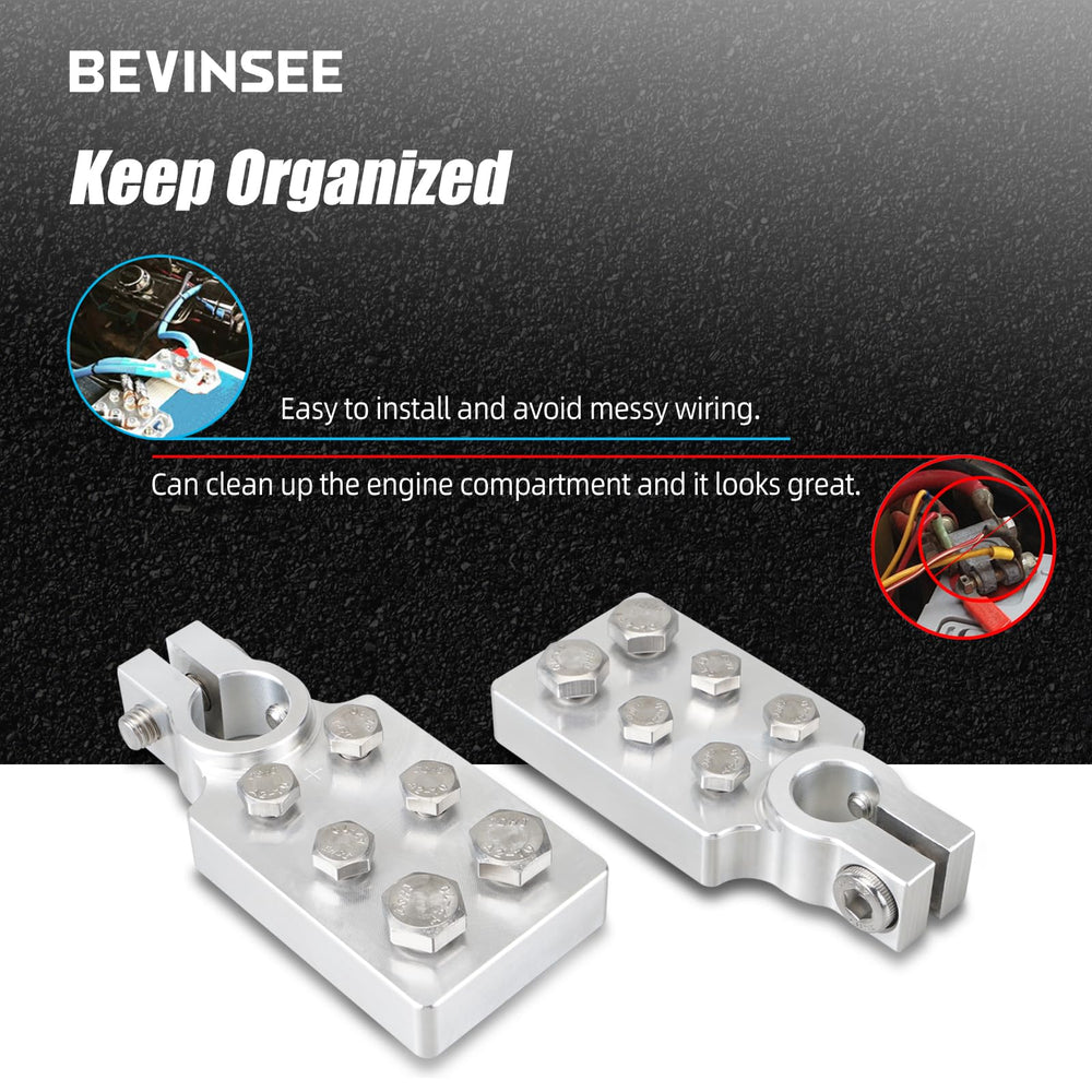 Bevinsee standard SAE post style compatibility matches common batteries