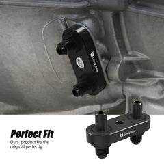 Bevinsee 6AN fittings and gasket assembly for quick, secure connections.