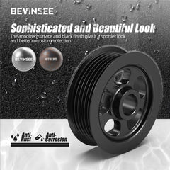 Bevinsee 6-rib pulley offers robust belt grip and smooth operation