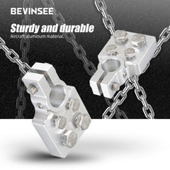 Bevinsee positive and negative pair clamps connect safely to standard posts